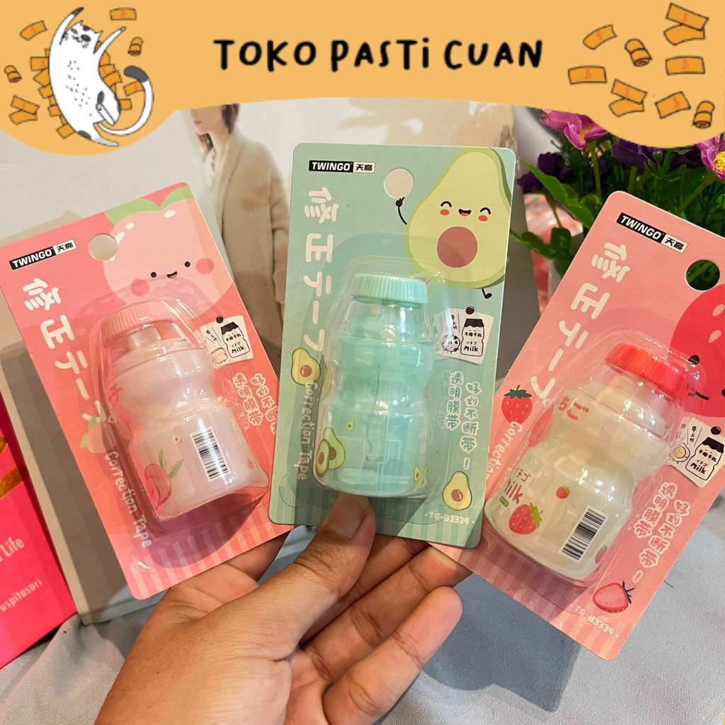 

Correction tape bentuk minuman makanan bentuk minuman yakul alat tulis sekolah lucu kado unik tipex tipx penghapus tulisan lucu kado unik