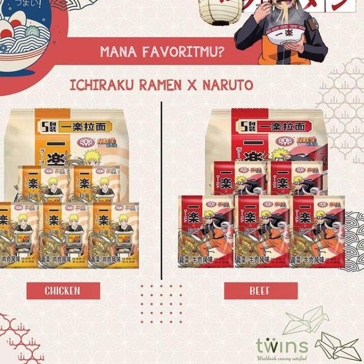 

Grosiran Murah ICHIRAKU RAMEN NARUTO BEEF & CHICKEN gas !!