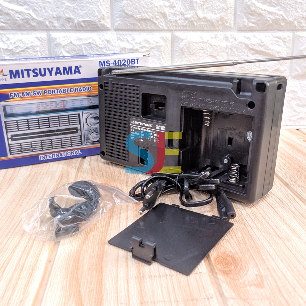 Radio Mitsuyama MS-4046 Portable AC DC FM AM SW / Radio Premium KNSTAR Suara Bagus