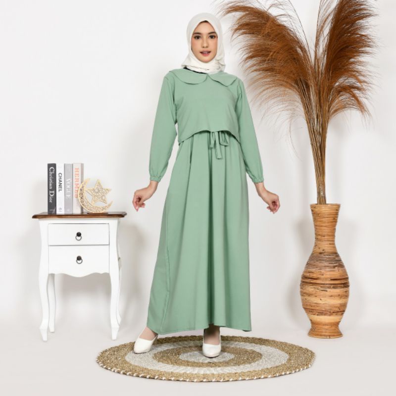 NOREEN crincke air flow  ukuran S M L XL , FASHION MUSLIM WANITA kekinian ,gamis remaja terbaru ,terlaris termurah,gamis kondangan,zayyra maxi  ukuran jumbo