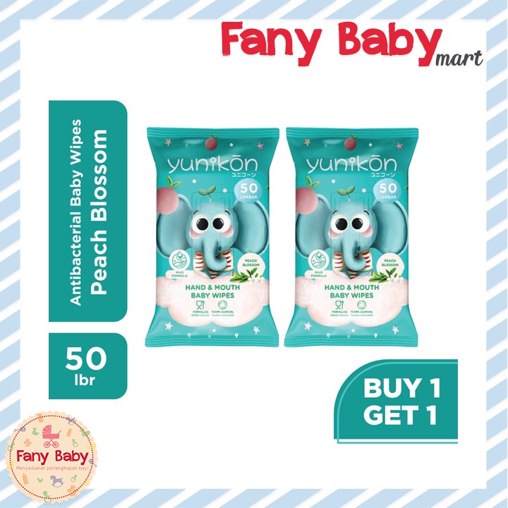 YUNIKON WET WIPES 50 SHEETS BUY 1 GET 1