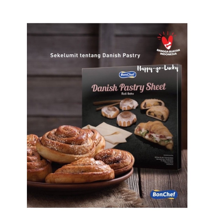 

ORIGINAL MURAH BonChef Frozen Instant Danish Pastry Sheet Dough Frozen 750 gr