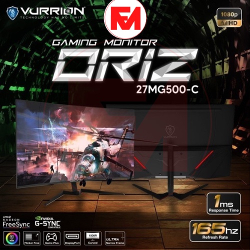 VURRION ORIZ 27MG500-C 27 INCH 165 Hz CURVED GAMING MONITOR | GARANSI RESMI | FANCY_MAKASSAR