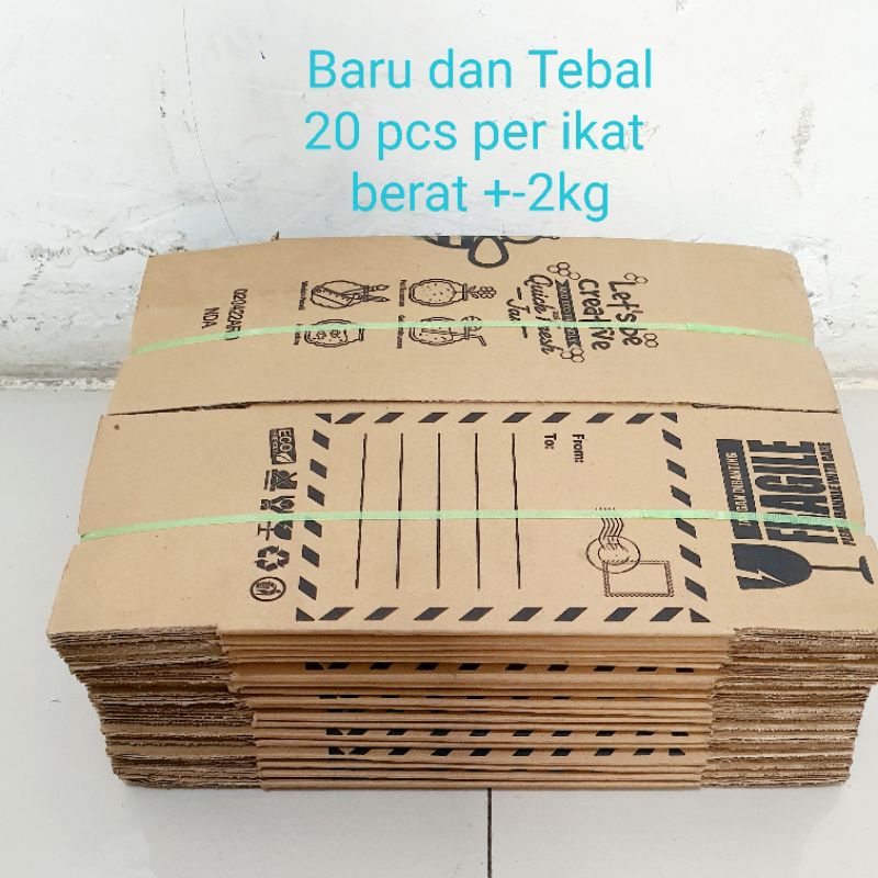 Kardus Packing dus Packing 20x15x14cm kondisi baru