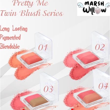 * NCC * Marshwillow Blush On Pretty Me Dynamic Duo Blusher Marsh Willow