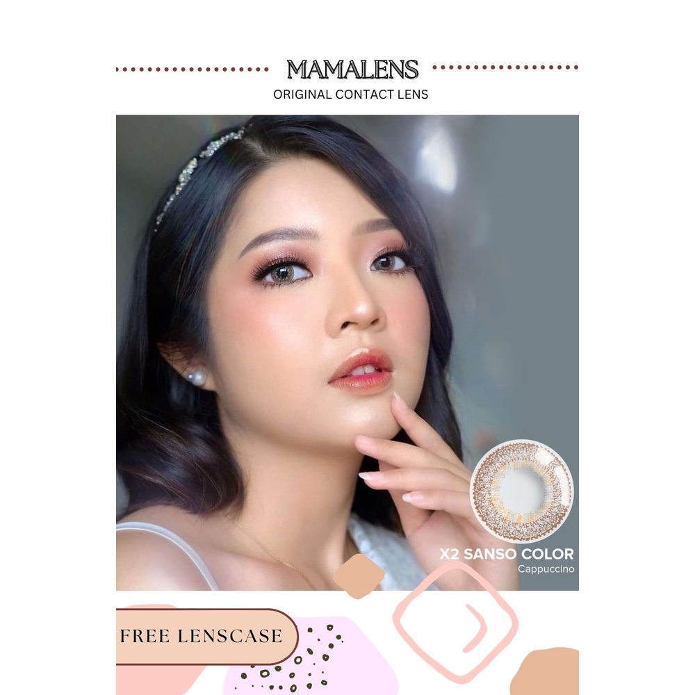 SOFTLENS X2 SANSO COLOR MINUS 3.25 SD 6.00 | FREE LENSCASE - MAMALENS