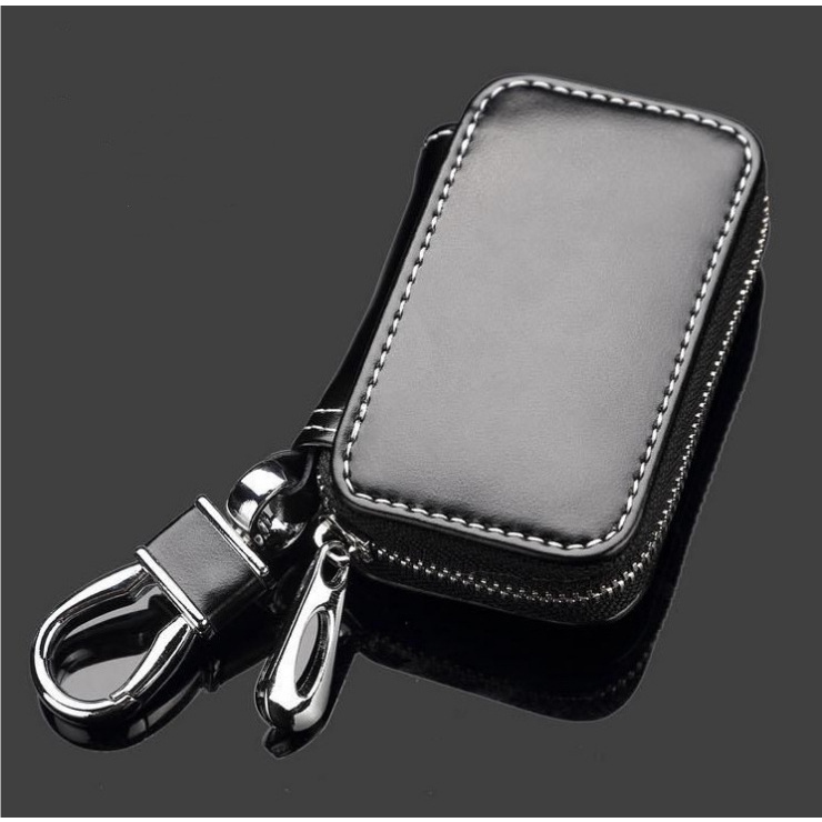 Gantungan Kunci  Mobil Motor Leather Pocket Car Remote Key Holder