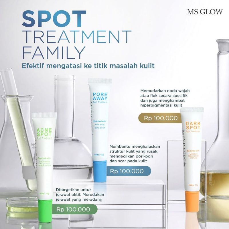 ACNE SPOT MS GLOW / DARK SPOT MS GLOW / PORE AWAY MS GLOW