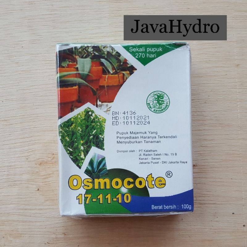 pupuk dekastar osmocote 17 11 10 100gram pupuk daun