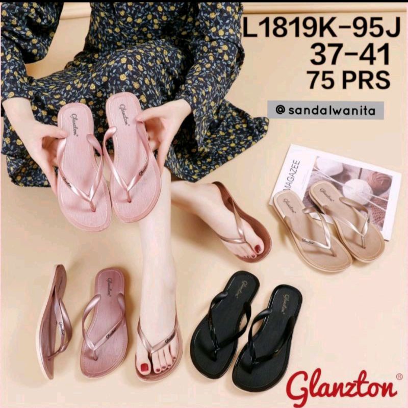 Sandal Jepit Jelly Glanzton Import Glossy 1870 A