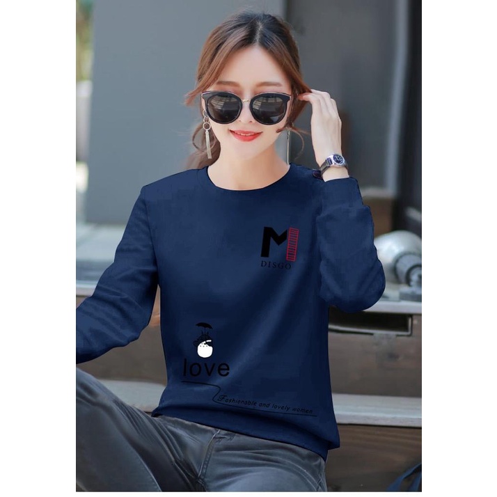 ATASAN DISGO/ATASAN WANITA KOREAN STYLE/KAOS ATASAN WANITA LENGAN PANJANG/BAJU ATASAN WANITA LENGAN PANJANG/TERMURAH/TERBARU(GOOD QUALITY)