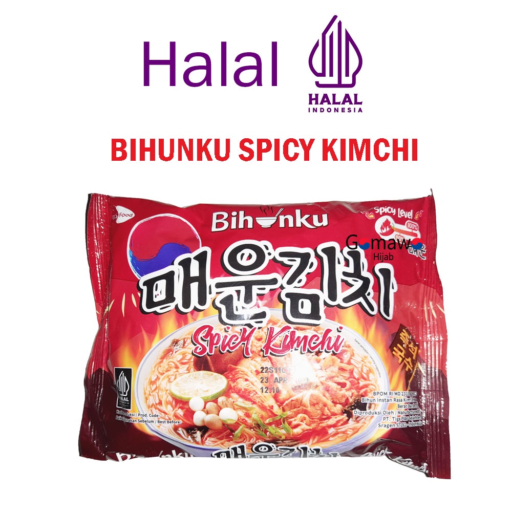 

MIE INSTAN BIHUNKU SPICY KIMCHI HALAL MUI