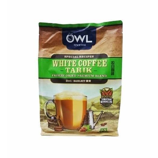 

OWL WHITE COFFEE TARIK 3 IN 1 HAZELNUT SUMATRAN MANDHELING ARABICA Best Seller