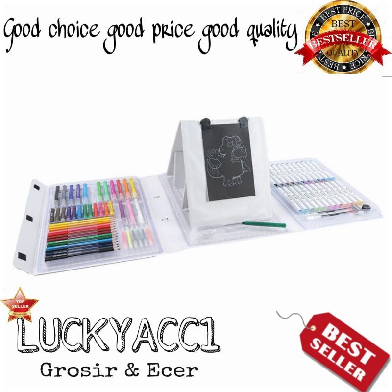 

LC - Art set crayon 98pcs drawing set art set crayon 98pcs alat melukis dan menggambar / ART SET 98 IN 1 / ALAT TULIS SET CRAYON COLOURING ART SET 98 in 1