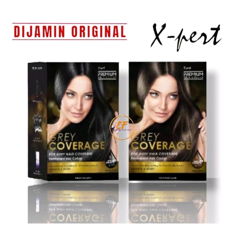 XPERT Premium Hair Color Grey Coverage(Semir/Pewarna Rambut)