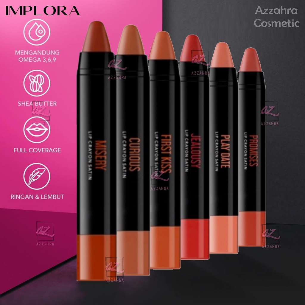 Implora Lip Crayon Satin | Lipstick | Lip Cream | Lipcream | Lipcrayon