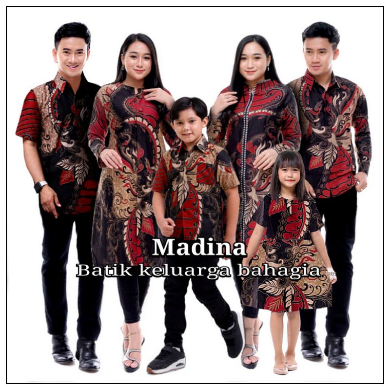 BAJU BATIK KELUARGA TERBARU BATIK COUPLE SERAGAM KERJA PRIA WANITA 2023