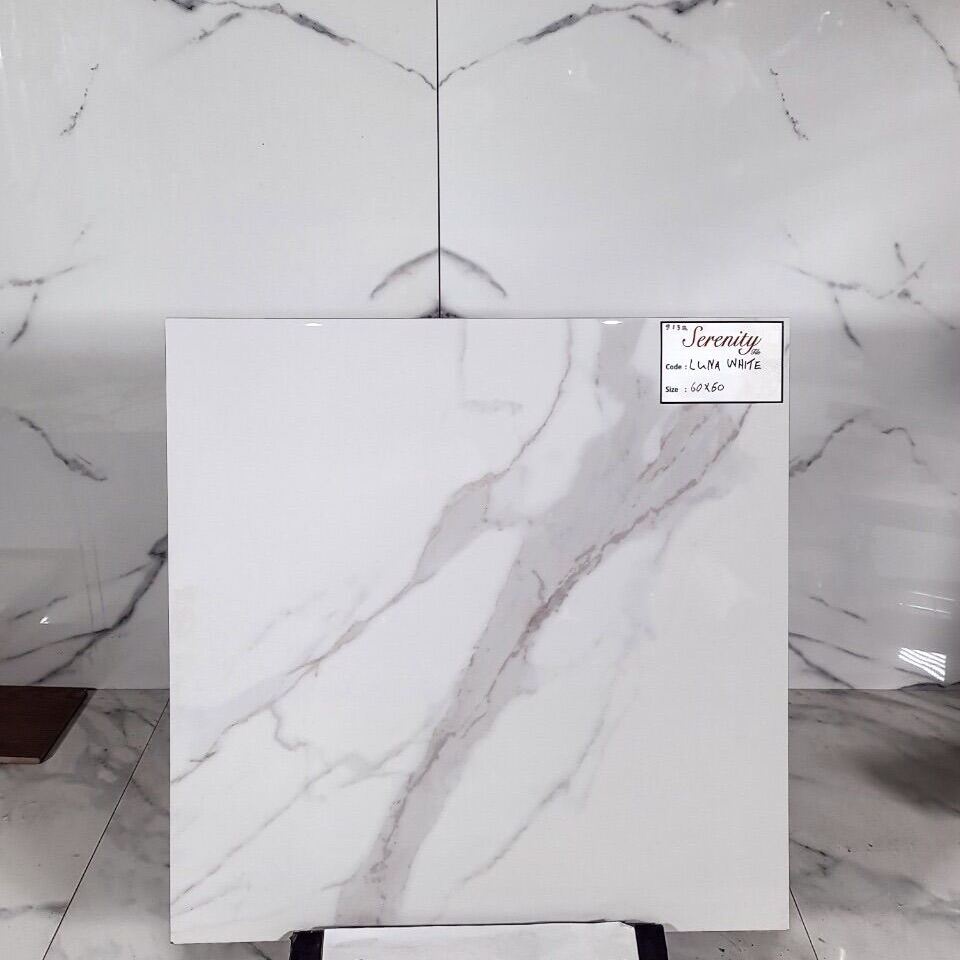 GRANITE LANTAI 60x60 LUNA WHITE / SERENITY / GLOSSY