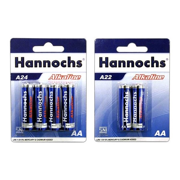 HANNOCHS Batu Baterai Alkaline AA AAA 1.5V Tahan Lama High Quality