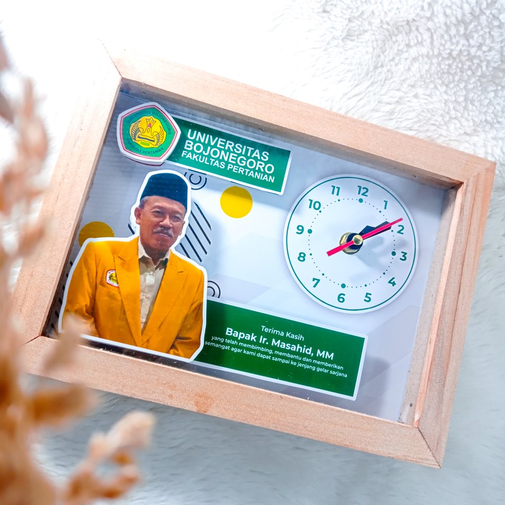 Jam Frame A5 Kado Dosen Pembimbing Skripsi