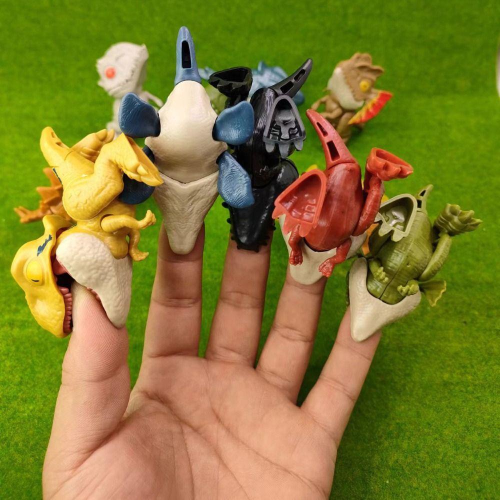 Agustinina Mainan Dinosaurus Souvenir Interaktif Ulang Tahun Novelty Lelucon Praktis Mainan Anak Permainan Keluarga Edukasi Gigitan Jari Game Dinosaurus Model Mainan