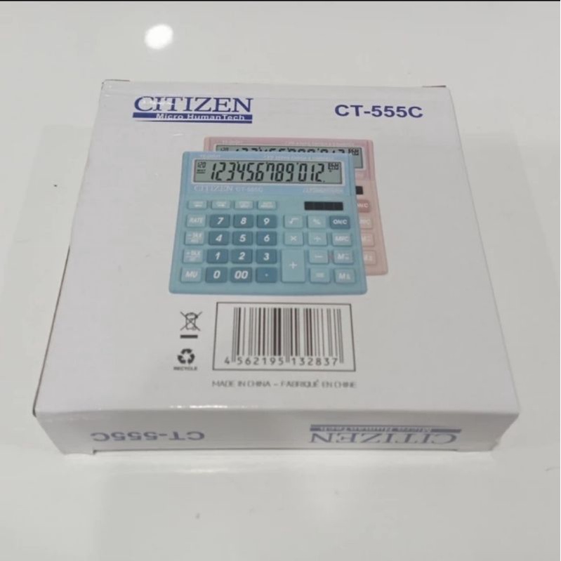 Kalkulator CITIZEN CT-555C - Calculator Check &amp; Correct Bisa Cek Ulang CT 555 C