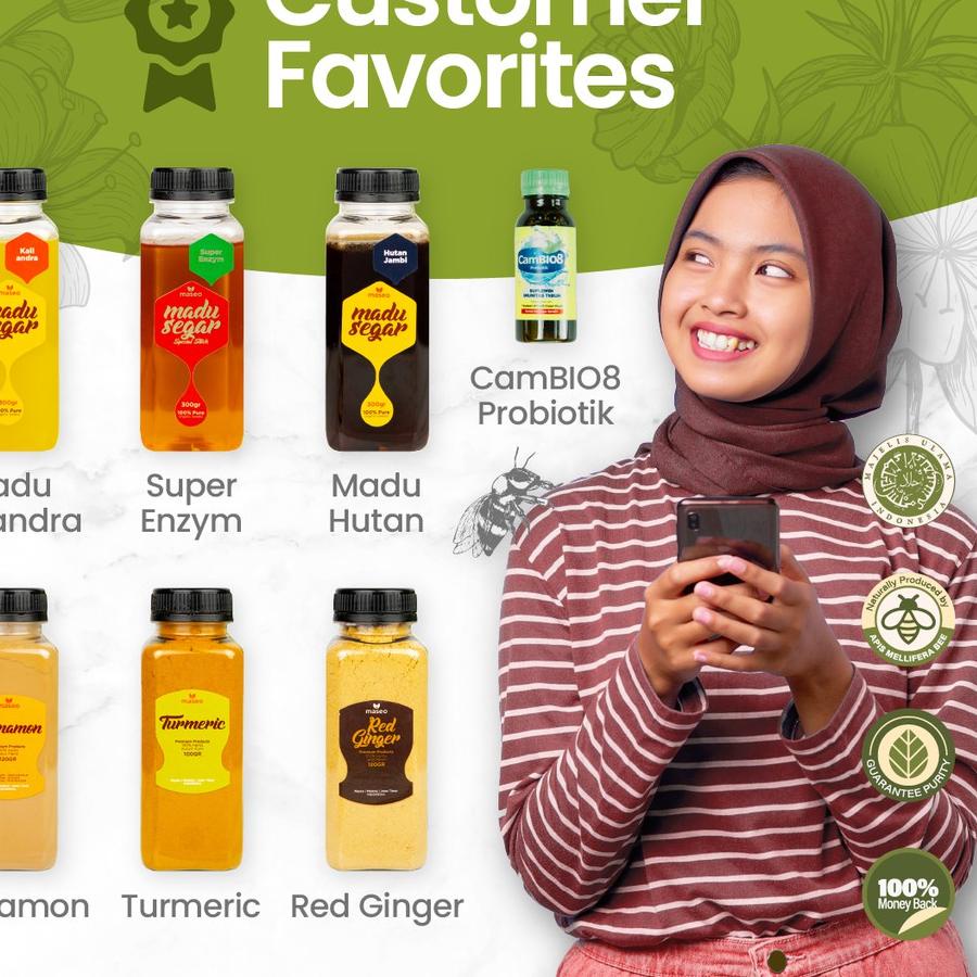 

BAYAR DITEMPAT✔️PAKET HEMAT Madu Murni Kaliandra Maseo 1,2KG | Madu Asli Segar Organik Madu Lambung Obat Herbal Maag Gerd Promil Stabilkan Hormon|RA3