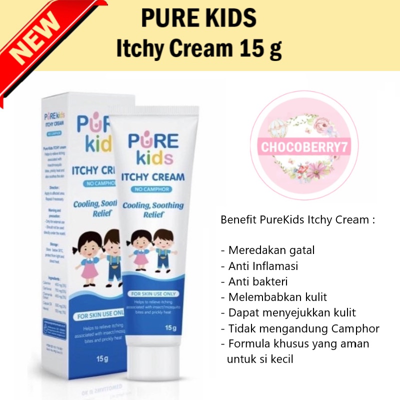 PURE KIDS Itchy Cream 15 g Krim Pereda gatal untuk anak PUREKIDS 15g