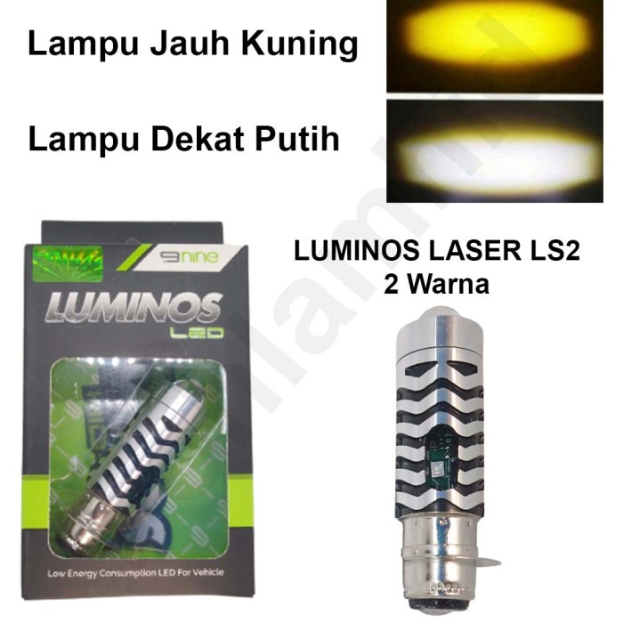Lampu Motor LED Laser Luminos SUPRA X 125 FI 15W 2Warna H6 M5 T19