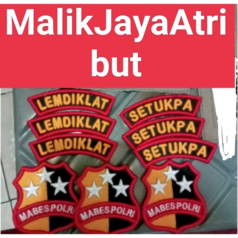 Set Bordir Lemdiklat Mabes Polri Timbul