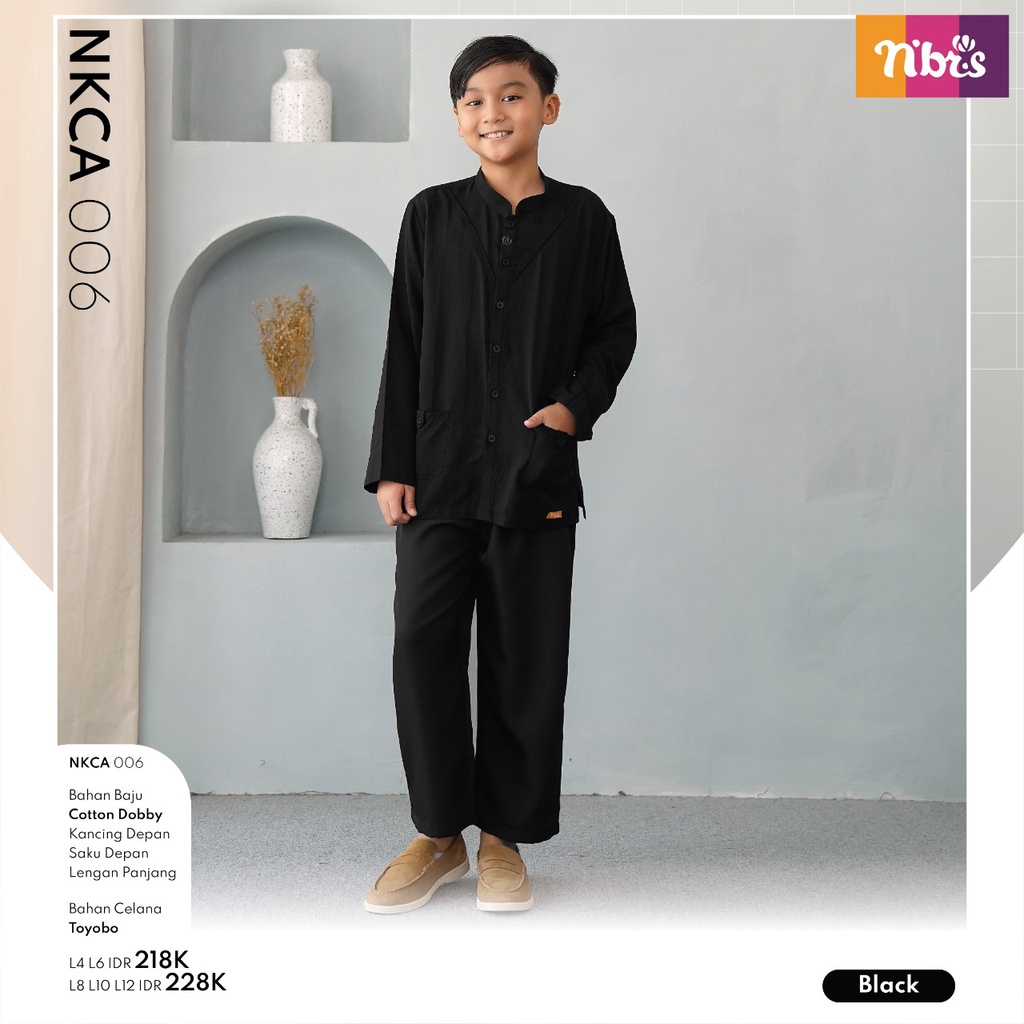 Nibras Koko Couple NKC 06 dan NKCA 06 Bahan Cotton Dobby Koko Couple Ayah dan Anak by NBRS bisa COD