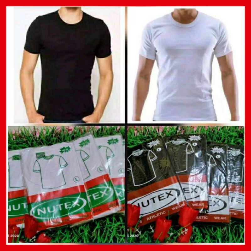Kaos Dalam Pria hitam putih laki laki cowok Dewasa baju oblong singlet kutang dalaman