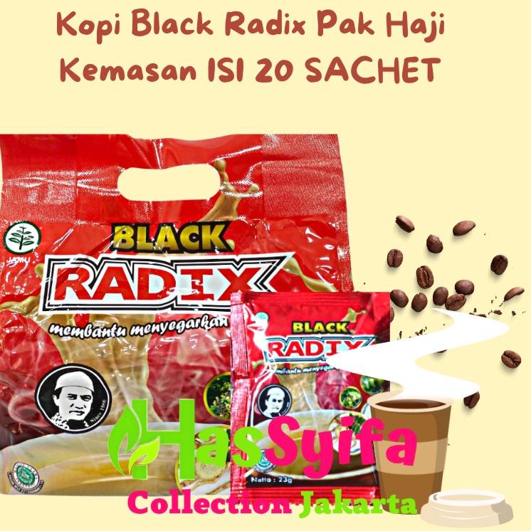 

KODEXx4X8--Kopi Pak Haji Black Radix Kemasan Pouch isi 20 Sachet / Kopi Black Radix Pak Haji Kemasan Pouch isi 20 Sachet