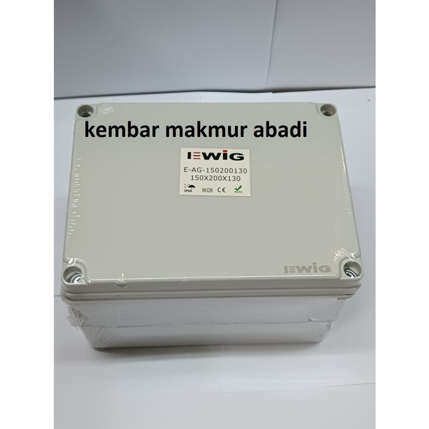 DURADUS 150×200×130mm/JUNCTION BOX 150X200X130 ABS EWIG Polos IP66.