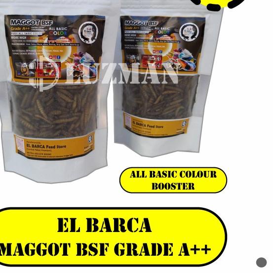 MAGGOT BSF Grade A++ - Pakan Premium EL BARCA Feed MAGGOT BSF Kering P