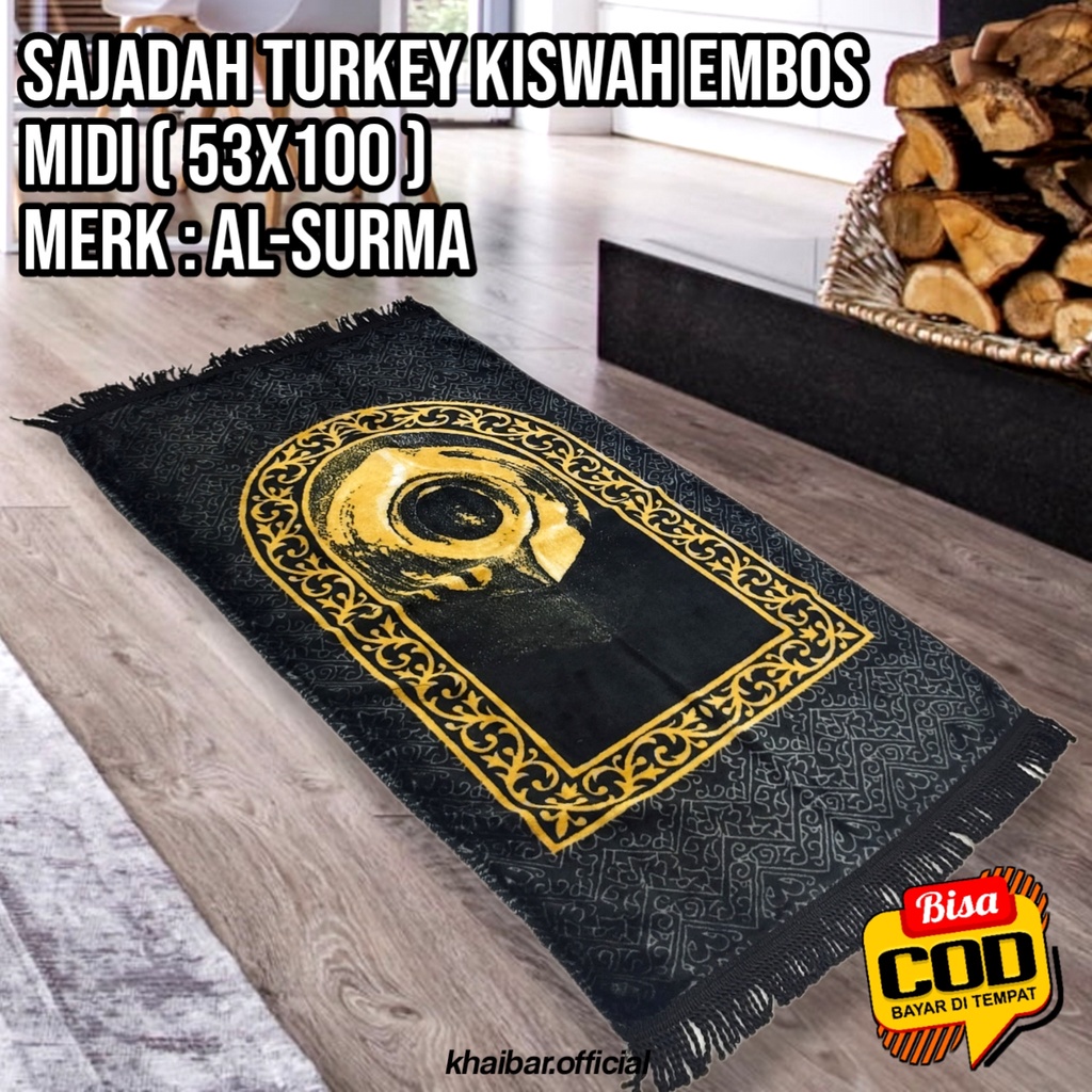 SAJADAH MIDI KISWAH EMBOS HALUS SAJADAH TURKEY HALUS LEMBUT SAJADAH OLEH OLEH HAJI &amp; UMROH SAJADAH SOUVENIR HAJI