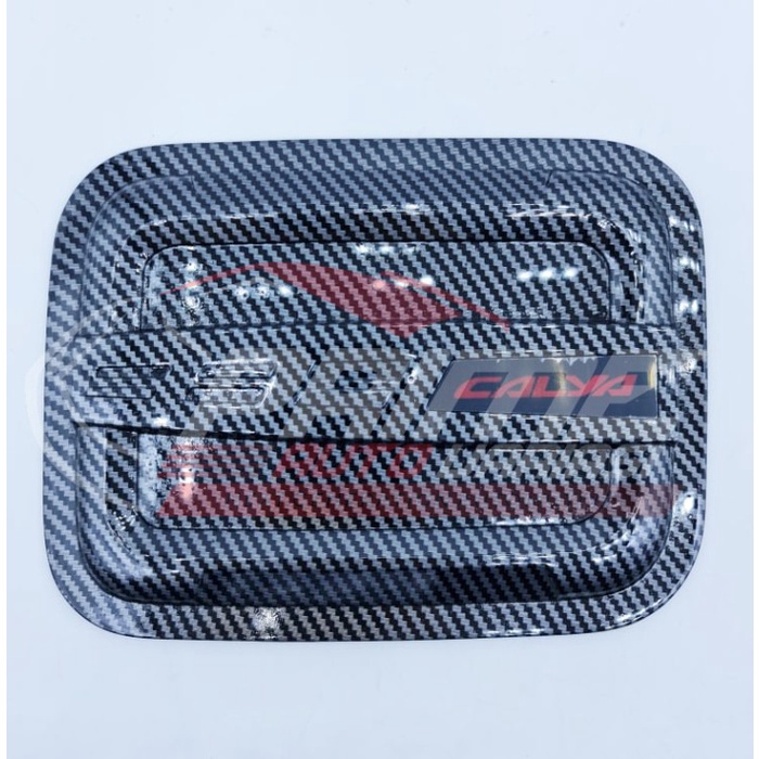 [READY] Tank Cover Tutup Tangki Bensin Calya - Carbon / Perlengkapan Variasi Mobil Murah / Aksesoris