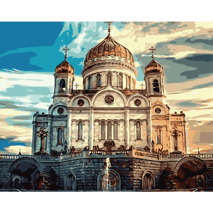 

Hadir Paint By Number Kit - Paket Melukis Set - Grand Church - 50 X 40 Cm Promo