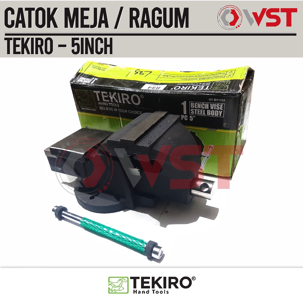 Tekiro Catok Meja 5inch - Ragum 5" TEKIRO - Bench Vise 5 Inch