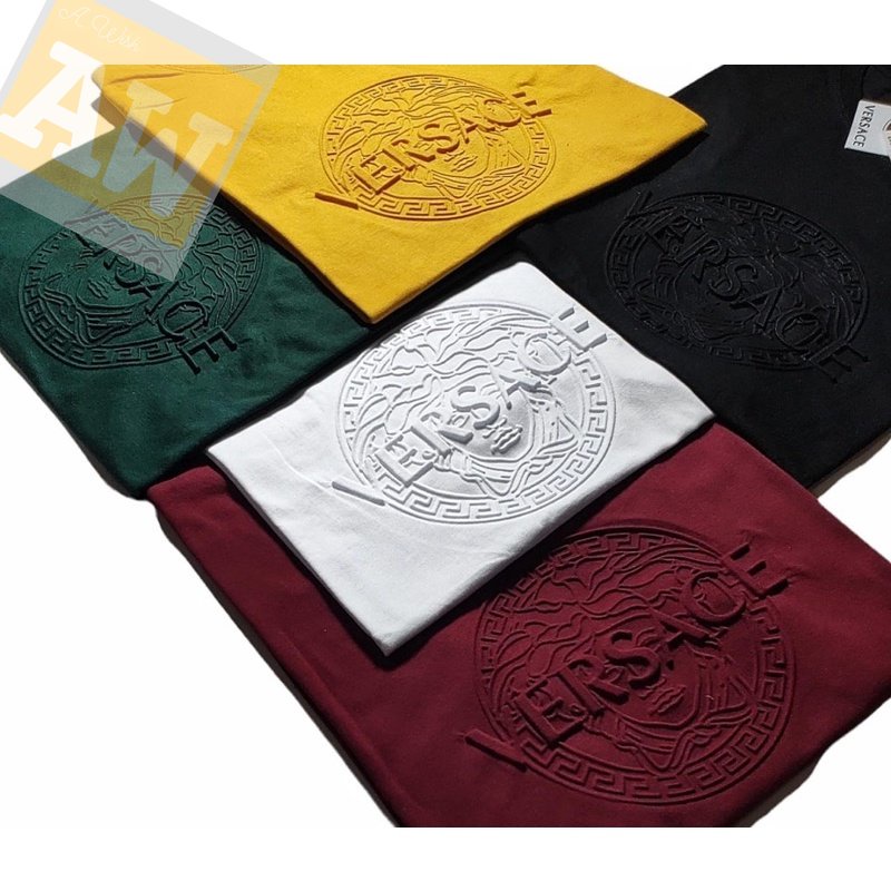 Kaos Pria Distro Keren Tsihrt Distro Baju Kaos Pria Versace Emboss Catton Combed 30s