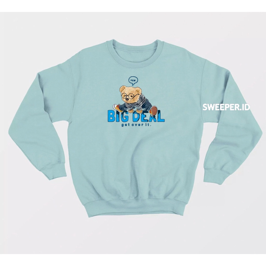 SWEATER CREWNECK BIG DEAL BAHAN FLEECE BAHAN FLEECE