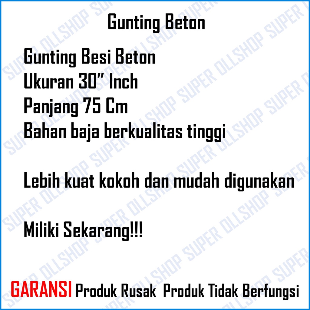 Gunting Besi Beton Behel Pemotong Rantai Kawat 30 Inch termurah