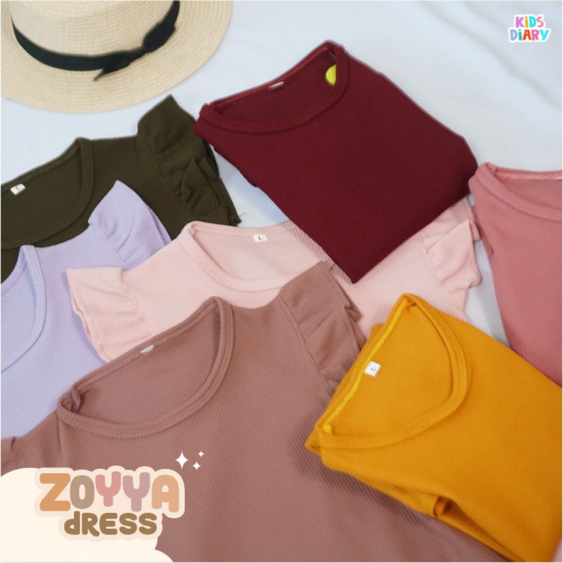 Baju Dress Anak ZOYYA DRESS / Dress Anak Perempuan Katun Adem