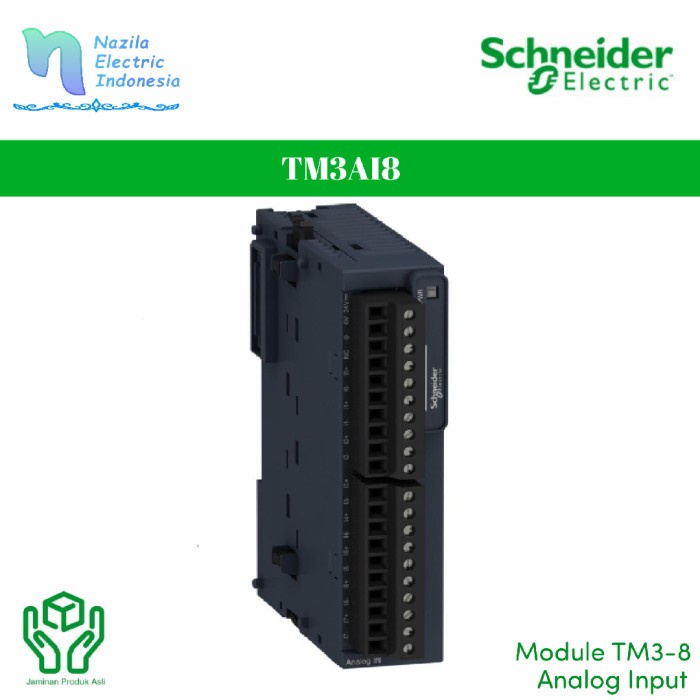 {SellerStore} Schneider TM3AI8 Modicon TM3-8 I/O Analog Input PLC M221 Original Berkualitas