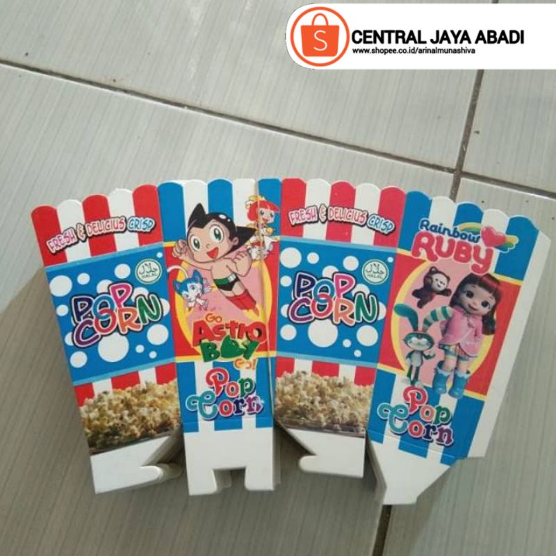 

100 LEMBAR KERTAS POPCORN 12 × 6 KUALITAS TERBAIK | DUS POPCORN BERKUALITAS | KOTAK POPCORN DESAIN SERI LAMA