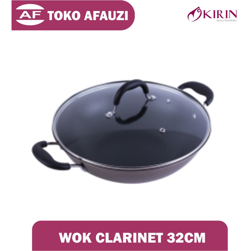 KIRIN WOK CLARINET 32 CM |TEFLON CLASSIC| WOK CLARINET 32 CM