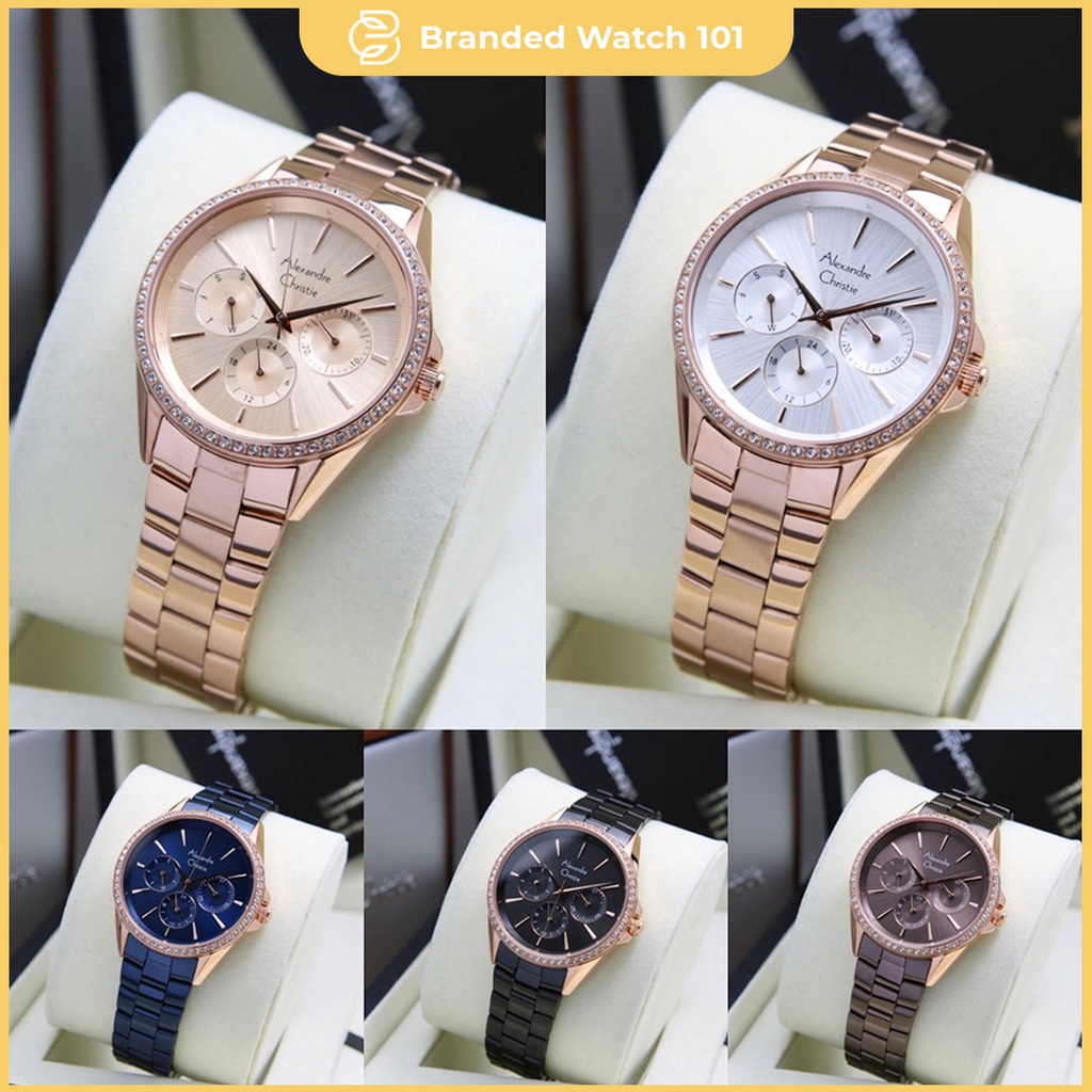 ORIGINAL Jam Tangan Wanita Alexandre Christie AC 2951 / AC2951 / 2951 Garansi Resmi 1 Tahun, Stainless