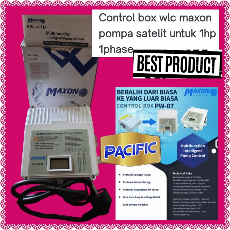 Box digital control Pompa satelit 1Hp york 4inch sumersible 3inch