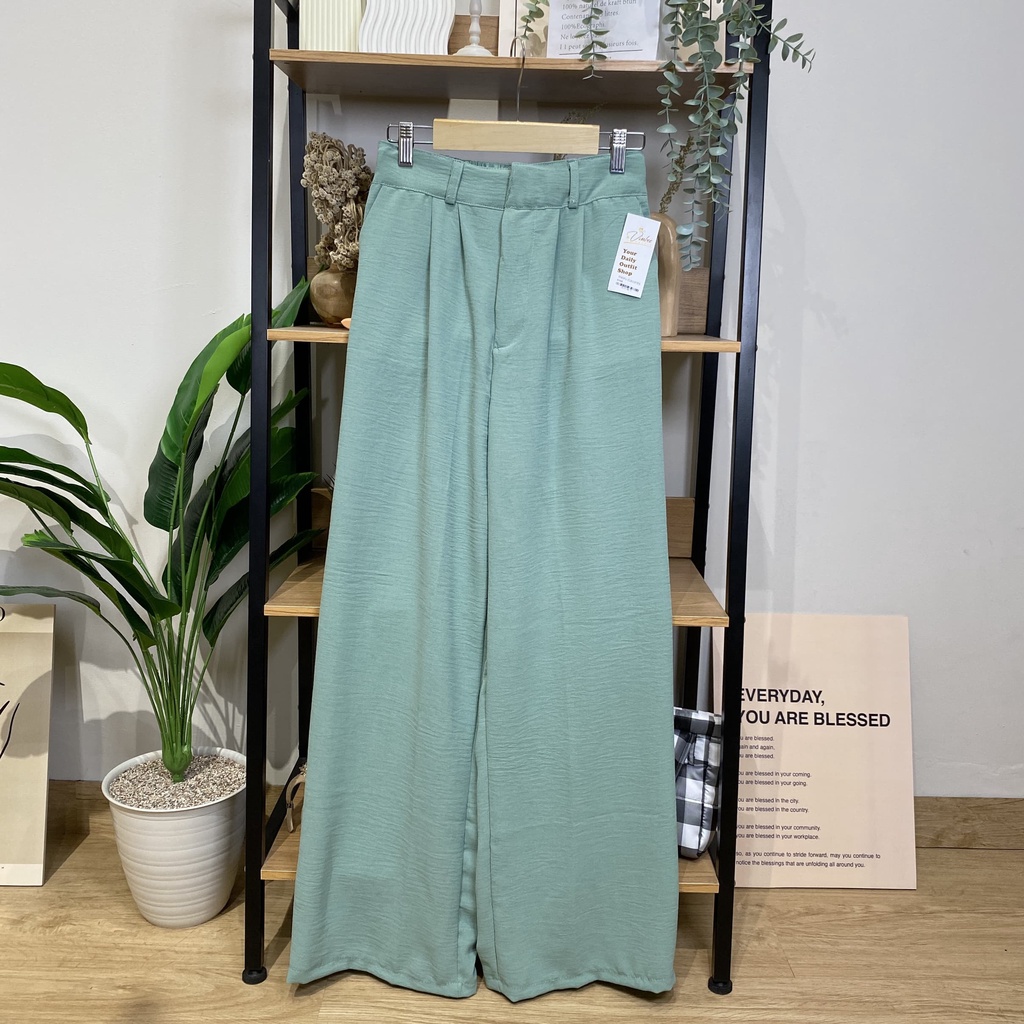 LOOSE PANTS TREASURE CRINCLE HIGHWAIST - THOFU HAIGHWAIST