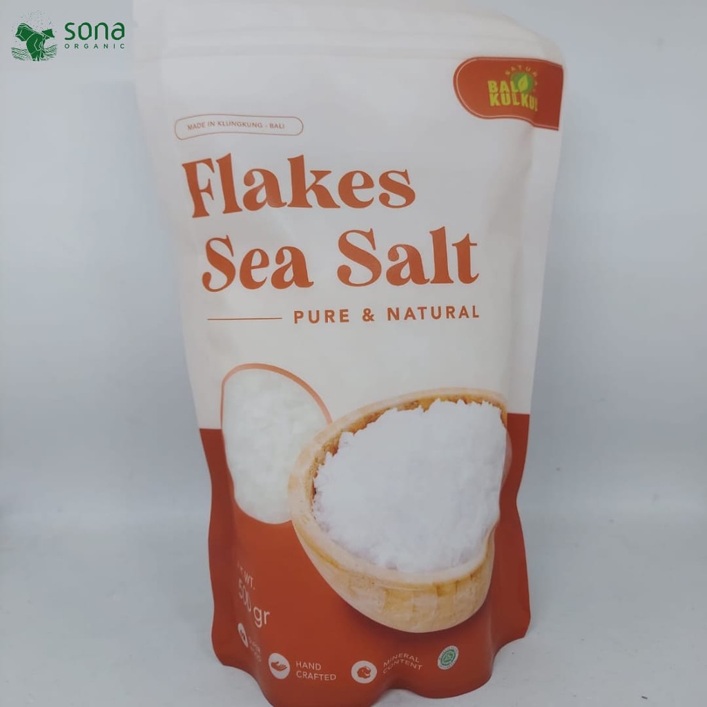 

Flakes Sea Salt 500gr - Garam Laut Serpihan - Natural Bali Kulkul